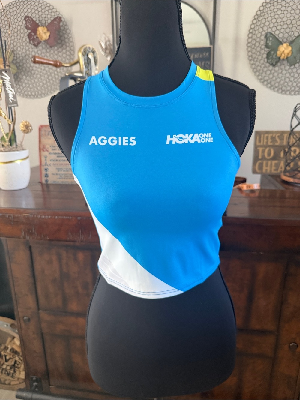 Hoka One One/Rabbit/Aggies Running Club Crop Top